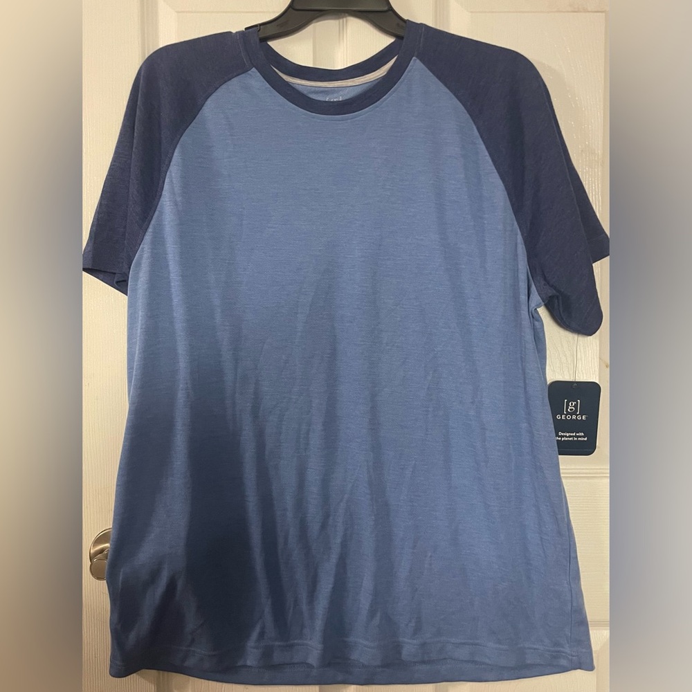 🔴‎ 3/$12 George Men's Blue T-Shirt! NWT! Size XL!